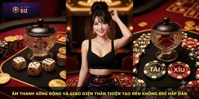 Âm thanh sống động và giao diện thân thiện tạo nên không khí hấp dẫn