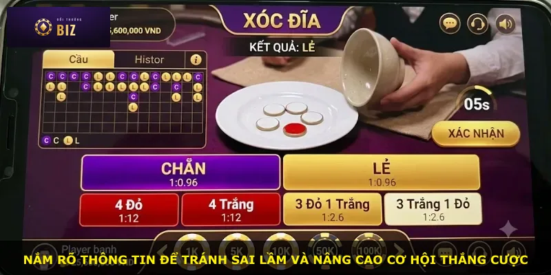 Nắm rõ thông tin để tránh sai lầm và nâng cao cơ hội thắng cược