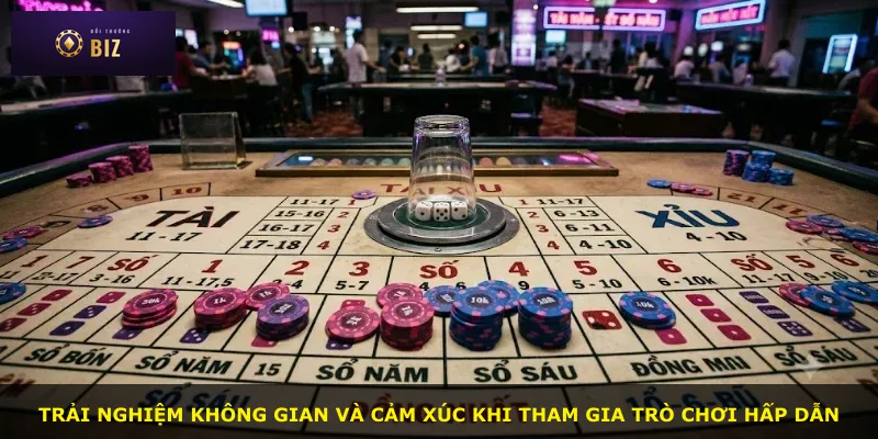 Trải nghiệm không gian và cảm xúc khi tham gia trò chơi hấp dẫn